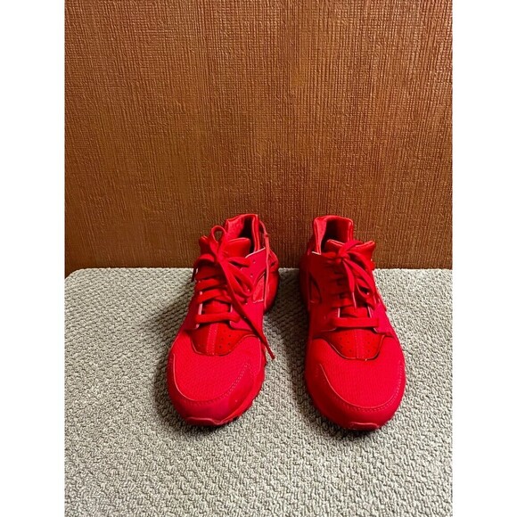 NIKE YOUTH AIR HUARACHE RUN # 654275-800 RED RUNNING SHOES SIZE 6Y - Picture 2 of 6